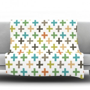 East Urban Home Hipster Crosses Repeat by Daisy Beatrice Fleece Throw Blanket EUBN7099